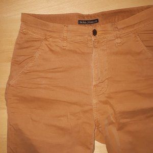 Nudie Jeans Khaki Slim Organic Glazed Ginger Pants 28-32 x 32
